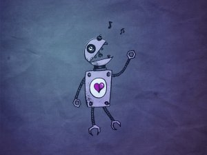 Обои для рабочего стола: Поющий робот