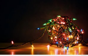 Обои для рабочего стола: Клубок гирлянд