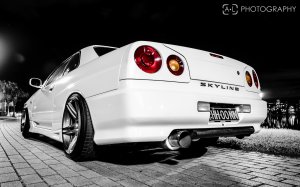 Обои для рабочего стола: Nissan skyline gt-r ...