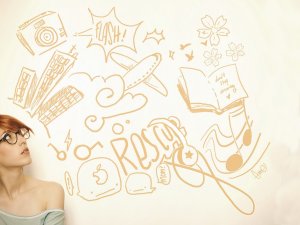 Обои для рабочего стола: Нарисованные мечты