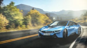 Синий BMW  - скачать обои на рабочий стол