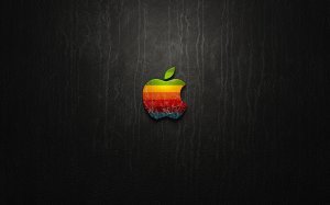 Обои для рабочего стола: Apple Rainbow