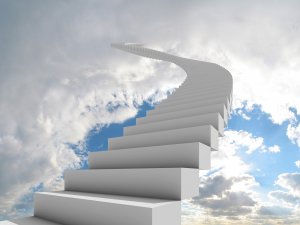 Обои для рабочего стола: 3d-ступени вверх
