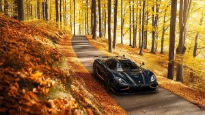 Обои для рабочего стола: Кoenigsegg в лесу