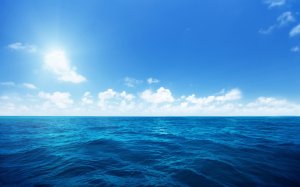 Обои для рабочего стола: Синие воды под небес...
