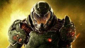 Обои для рабочего стола: Боец DOOM