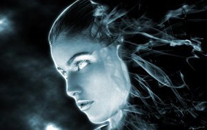 Обои для рабочего стола: Лицо-негатив