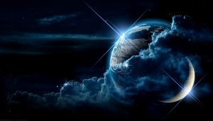 Обои для рабочего стола: Обратная сторона лун...