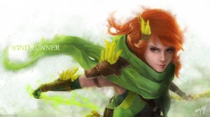 Обои для рабочего стола: dota 2: windranger