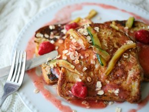 Обои для рабочего стола: Мясо с овощами