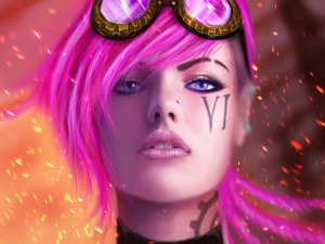 Обои для рабочего стола: vi piltover enforcer