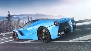 Обои для рабочего стола: Ferrari in blue