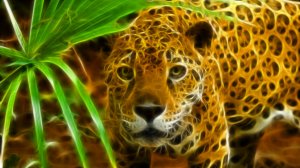 Обои для рабочего стола: 3D ягуар