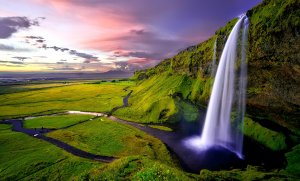 Обои для рабочего стола: Waterfalls Iceland S...