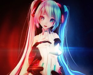 Обои для рабочего стола: Miku