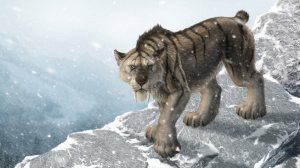Обои для рабочего стола: Саблезубый тигр