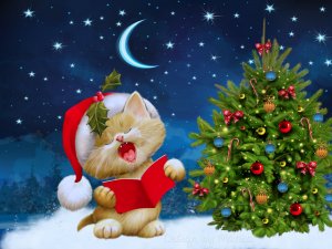 Обои для рабочего стола: Кот-баюн