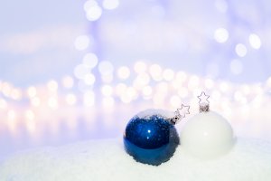 Обои для рабочего стола: Синий и белый