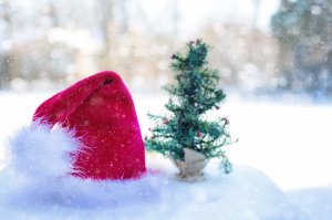 Обои для рабочего стола: Шапка Санты
