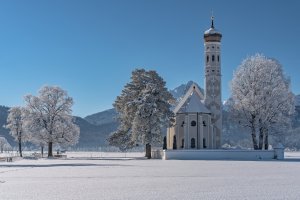 Обои для рабочего стола: Зимняя церковь