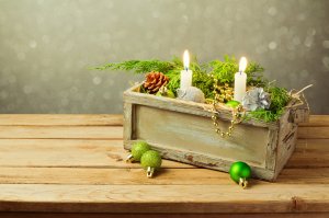Обои для рабочего стола: Рождественские свечи...