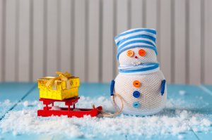 Обои для рабочего стола: Креативный снеговик