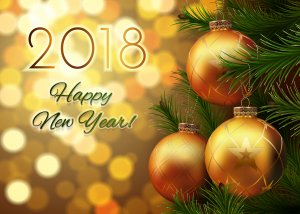 Обои для рабочего стола: 2018 новый год