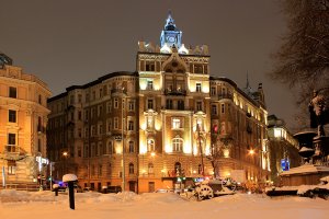 Обои для рабочего стола: Дом в Москве