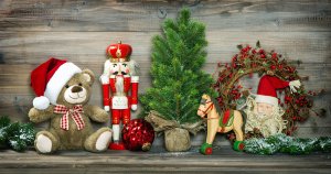 Обои для рабочего стола: Игрушки под Новый го...