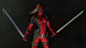 Обои для рабочего стола: Deadpool girl