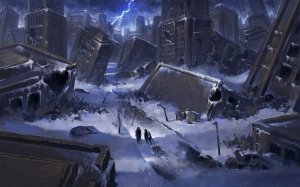 Обои для рабочего стола: Фэнтези разрушенный ...