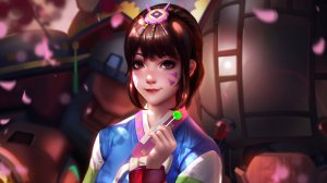 Обои для рабочего стола: Персонаж D.Va 