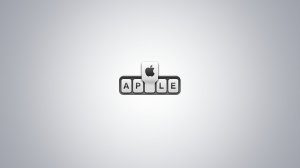 Обои для рабочего стола: Apple надпись