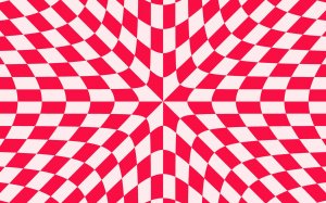 Обои для рабочего стола: Красно-белая иллюзия...