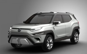 Серый Ssangyong concept - скачать обои на рабочий стол